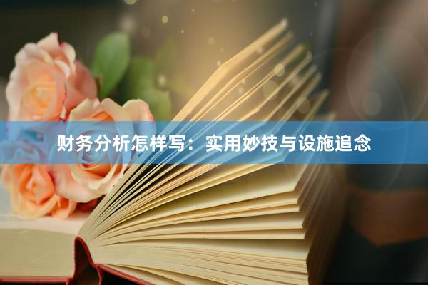 财务分析怎样写：实用妙技与设施追念